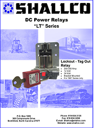 DC Power Relay Lockout Tag out Catalog Front Page Image Button linked to Downloadable Catalog