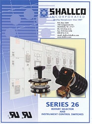 Rotary Selector and Instrument Control Switches Series 26 Catalog Front Page Image linked to catalog